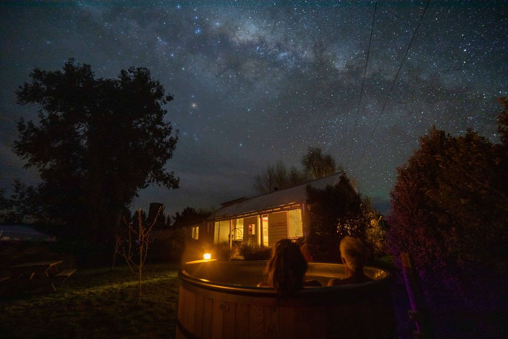 CricklewoodFarmCottageStars&Spa-5copy Photo of Cricklewood Farmstay, Alpaca walk and hot tub. Just under 10 minutes from Fairlie, 40 min from Lake Tekapo and only 1.5 hr from MT Cook, is our super cute historic Farmers cottage.